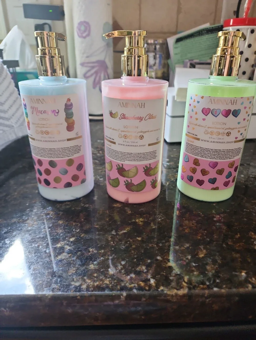 ✨️Aminnah Body Lotion | Choose Your Favorite Scent | Buy 2, Get a FREE Lip Gloss